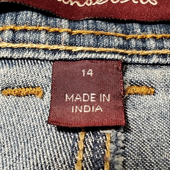 Gloria Vanderbilt Blue Swan Logo Jeans Womens Plus Size US 14 - Picture 9 of 12